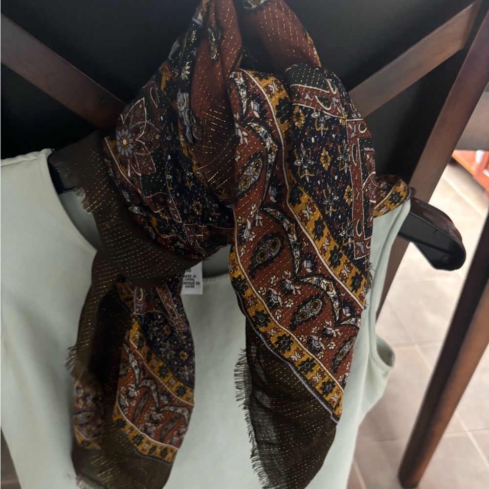 Specially House , Wool Multicolor Patterned Scarf - image 3